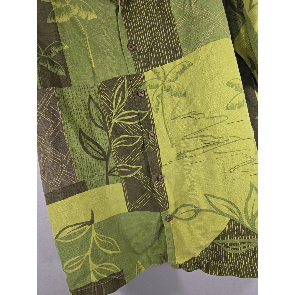 Tommy Bahama Shirt Large Hawaiian Camp 100% SILK Birds Of PARADISE Floral AE - Picture 3 of 8